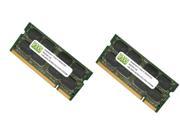 2GB 2X1GB DDR2 667MHz PC2 5300 200 pin SODIMM Laptop Memory RAM