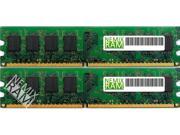 NEMIX RAM 4GB 2 x 2GB DDR2 667MHz PC2 5300 240 pin 1.8V 2Rx8 ECC Unbuffered Workstation Server Memory Module