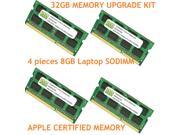 32GB 4 X 8GB DDR3 1066MHz PC3 8500 SODIMM Memory for Apple iMac 2009 9 1 10 1 11 1 intel Core 2 Duo