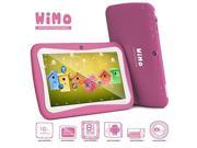 ProntoTec WiMo 7 Inch Android Kid Tablet Android 4.4 KitKat OS Cortex A9 Quad Core CPU HD Display 8GB Dual Cameras Wi Fi Zoodles Pre Loaded PINK 2015