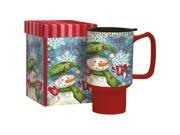 UPC 739744160403 product image for Snowman Follies Travel Mug by Lang Companies | upcitemdb.com