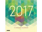 Orange Circle Studio 16 Month 2017 Wall Calendar Geometrics 51206