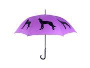 Wolf Purple and Black Umbrella by San Francisco Umbrella Company
