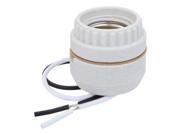 Jandorf 60577 Porcelain White Socket With Wire Leads 250 Volts