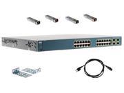 UPC 799599493347 product image for Cisco Switch WS-C3560G-24PS-E w/ 4x GLC-SX-MM **LIFETIME WARRANTY** Intelligent  | upcitemdb.com