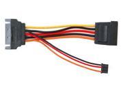 Female SATA to Male SATA Plus 3 Pin Slimline Optical Drive Power Cable