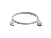 USB 2.0 3ft Extension Cable Gray