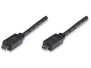 High Speed Micro HDMI Cable With Ethernet Channel Micro HDMI Male to Micro HDMI Male Shielded Black 3 m 10 ft.