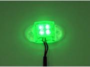 Logisys MDLED4GN 12V Water Resistant Quad LED Light 3ft. Green