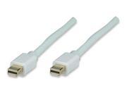 Mini DisplayPort Monitor Cable Mini DisplayPort Male to Male 3 m 10 ft. White