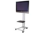 Mobile LCD Plasma Television TV Cart holds 60 LCD Plasma TV s with Shelf