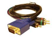 12 ft SVGA VGA to RGB Cable for HDTV VGA to Component Video 12 Foot AV