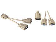 VGA SVGA Monitor Splitter Adapter PC Y Cable Male to Dual Female by BattleBorn