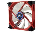 Kingwin DB 122 Duro Bearing 120mm Red Frame White LED PC Computer Case Fan