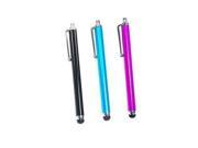 aKia V3 1001 Universal Touch Screen Stylus 3 Pack Black Blue Pink