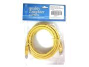 10 foot ft Yellow Cat6 Ethernet Cat6 Crossover Cable Cord