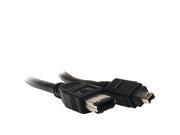 6ft 6 pin to 4 pin Firewire IEEE 1394A Cable 6 by BattleBorn Cable