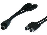 Battleborn PS2 Male to Dual Female Y Cable PS 2 Splitter