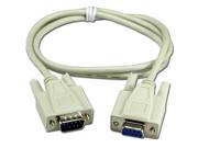 3 ft Male Female DB9 Serial 3 Foot Device Printer Cable by BattleBorn