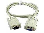 1 ft DB9 Male Female Serial Printer Cable 1 Foot RS232 Extension by BattleBorn