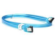 10inch SATA 6Gbps Cable w Locking Latch Neon Blue