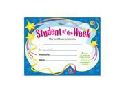 Trend Student Of The Week Certificate