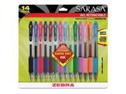 Zebra Sarasa Gel Medium Point Retractable Pens