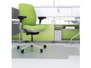 Recycled Chairmat Hard Floor 46 x60 Lip 25 x12 Clear