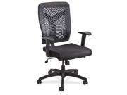 Voice Series Task Chair Plastic Back Upholstered Seat Black Seat back