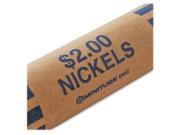 Nested Preformed Coin Wrappers Nickels 2.00 Blue 1000 Wrappers Box