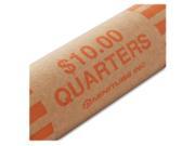 Nested Preformed Coin Wrappers Quarters 10.00 Orange 1000 Wrappers Box