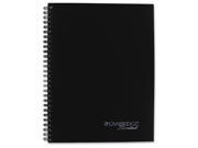 Action Planner Side Bound Business Notebook 7 1 2 x 9 1 2 Black 80 Sheets