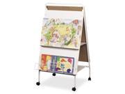 Balt Double Sided Display Easel With Wheels 29.80 Width x 43 Height Surface Frame Film 1 Each