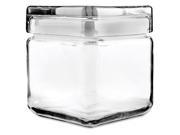 Stackable Glass Storage Jars 1 qt Glass