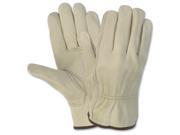 MCR Safety Durable Cowhide Leather Work Gloves