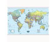 WORLD LAMINATED MAP 50 X 33 by HOUSE OF DOOLITTLE