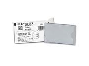 Slap Stick Magnetic Label Holders Side Load 4 1 4 x 2 1 2 Gray 10 Pack