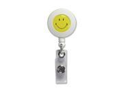 ID Card Reel Smiley Face Clip Extends 24 WE YW