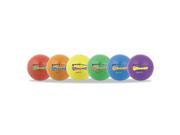 Super Squeeze Soccer Ball Set 8 Diameter Assorted Colors 6 Set