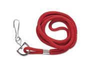 Standard Lanyard With Hook 36 L Nylon Red