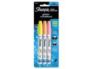Sharpie Glitter Paint Pen Extra Fine 3 Pkg Yellow Orange Light Pink