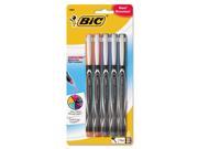 BIC Intensity Permanent Pen 0.5 mm Fine Assorted 5 Pack