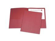 Double Pocket Portfolio 3 8 Exp. Letter 25 BX Red