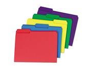 Heavyweight File Folders 1 3 Cut One Ply Top Tab Letter Assorted 50 Pack