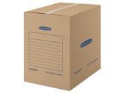 SmoothMove Basic Large Moving Boxes 18l x 18w x 24h Kraft Blue 15 Carton