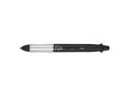 Dr. Grip 4 1 Multi Function Pen Pencil 4 Assorted Inks Black Barrel