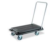 Heavy Duty Platform Cart 500lb Capacity 20 9 10w x 32 5 8d x 9h Black
