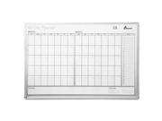 60 Day Planner with Aluminum Frame Dry Erase 24 x 36