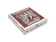 Takeout Containers 14in Pizza White 14w x 14d x 2 1 2h 50 Bundle
