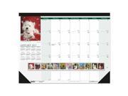 Recycled Puppies Photographic Monthly Desk Pad Calendar 18 1 2 X 13 2017